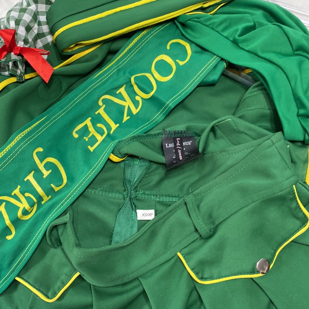 Leg Avenue Girl Scout Costume Set Sexy Cookie Girl Ha… Gem